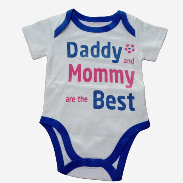 Daddy and Mommy Best premium Quality 100%cotton and Malai Body Bodysuit