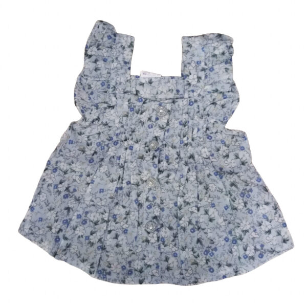Blue Frock and skort  Baby Girl Dress set 100% cotton - Image 2