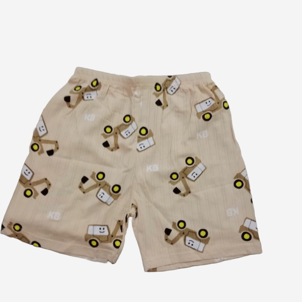 Soft (Malai-cotton) Premium Fabric Boy Shirt and Shorts Dress Set - Image 3