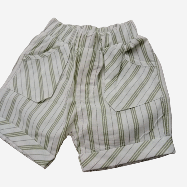 Summer Vibes Baby Boy Outfit – 2-Piece Set (T-Shirt & Shorts) Orange Color - Image 3