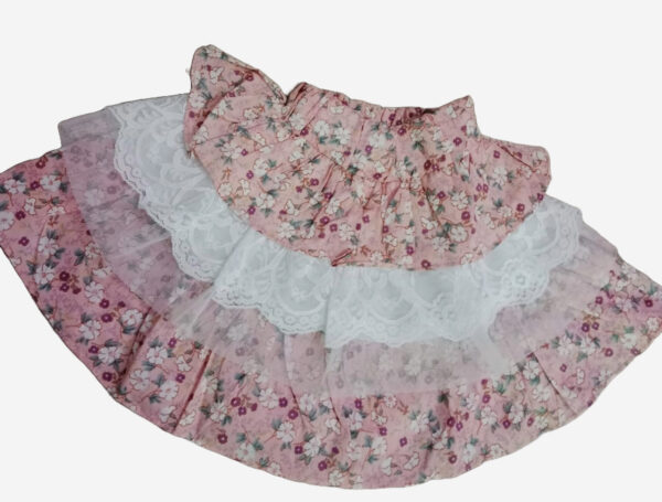 Pink Frock and skort  Baby Girl Dress set 100% cotton - Image 2