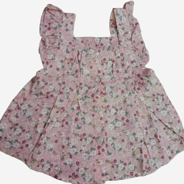 Pink Frock and skort  Baby Girl Dress set 100% cotton - Image 3