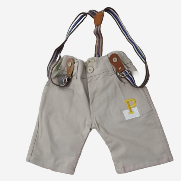 2PCS Baby Boy Clothes Sets Kids Summer Striped Suit Short Sleeves + Suspender Trousers Set Boys Gentleman Suit Terno - Image 2