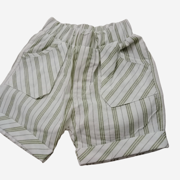 Summer Vibes Baby Boy Outfit – 2-Piece Set (T-Shirt & Shorts) Yellow Color - Image 3